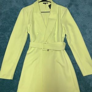FASHION NOVA  lime green blazer dress(brand new)